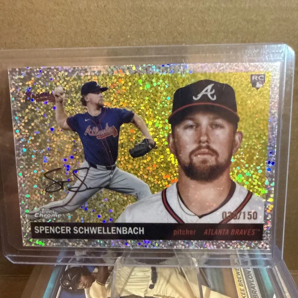 2025 Topps Chrome Spencer Schwellenbach Atlanta Braves Speckle RC 30/150🔥🔥